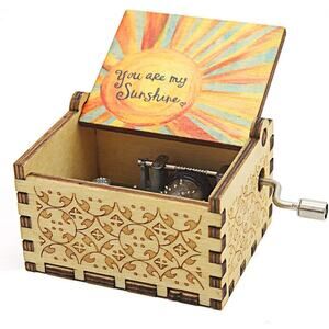 BOGO You are My Sunshine Wood Music Boxes,Laser Engraved BUY 1 GET 1